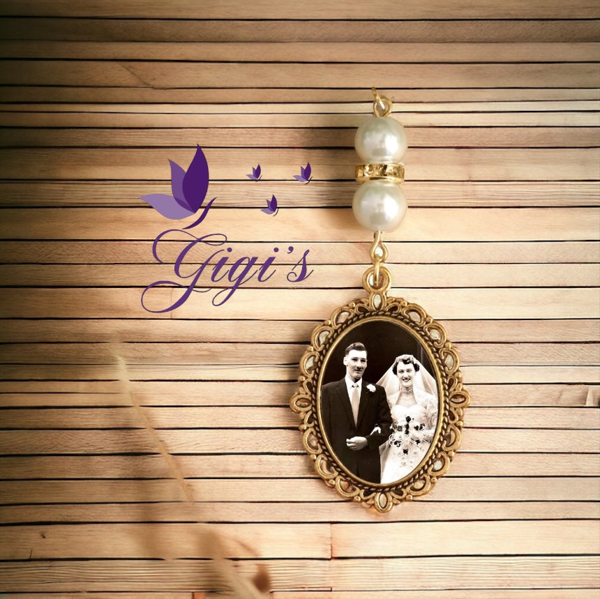 Mini- Photo Frame. Bridal bouquet Accessories. Custom Order.