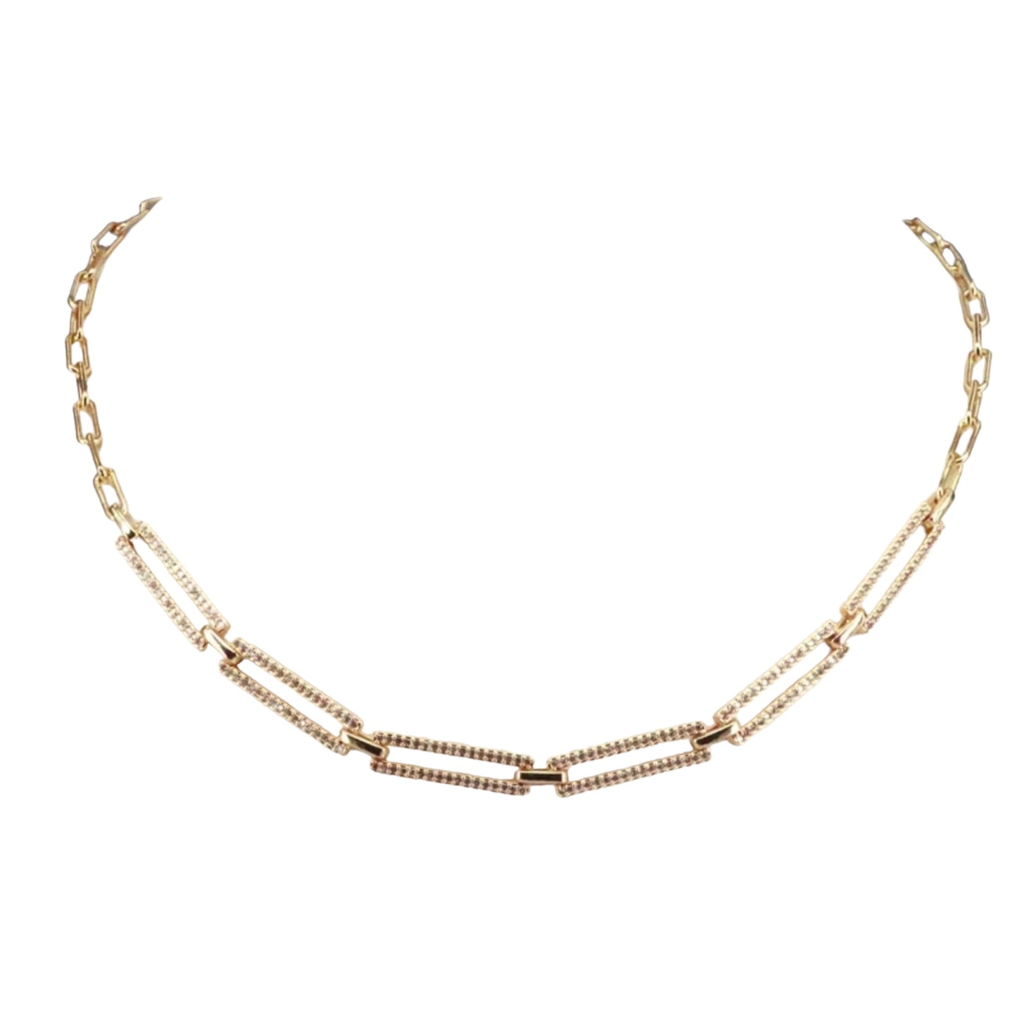 Gold-plated necklace, Soda Pop Tab opener. Adjustable Length 42-46 cm, CZ Micro Pave, Perfect for Layering, Gift Idea for her, mom, women.