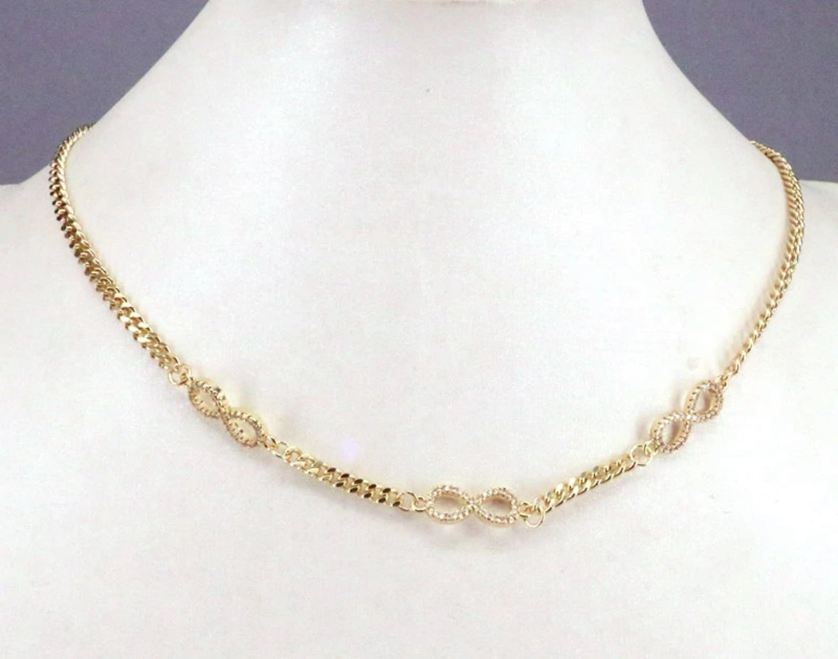 Gold-plated necklace, Soda Pop Tab opener. Adjustable Length 42-46 cm, CZ Micro Pave, Perfect for Layering, Gift Idea for her, mom, women.