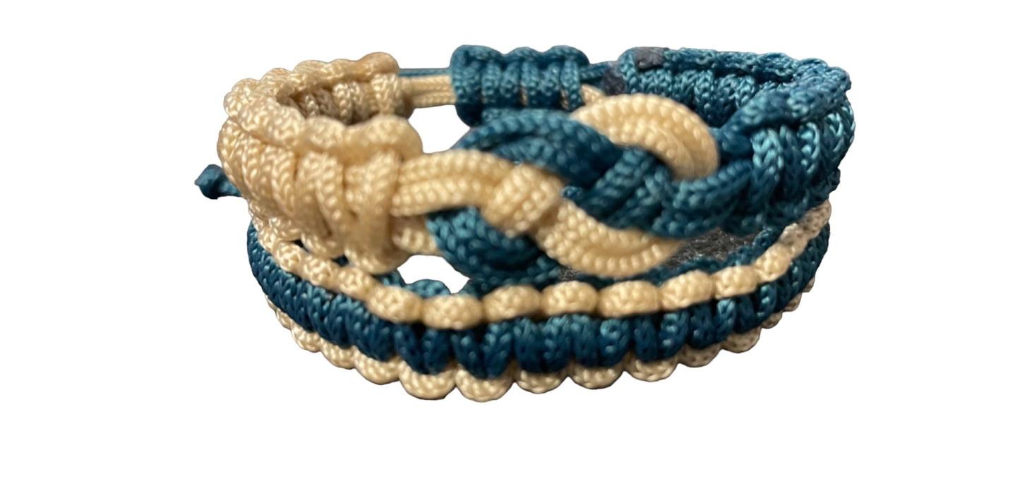 Macrame infinity sign friendship couple bracelets, adjustable