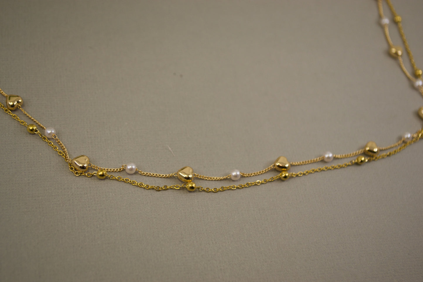 Gold Plated Necklace Set. Adjustable Length