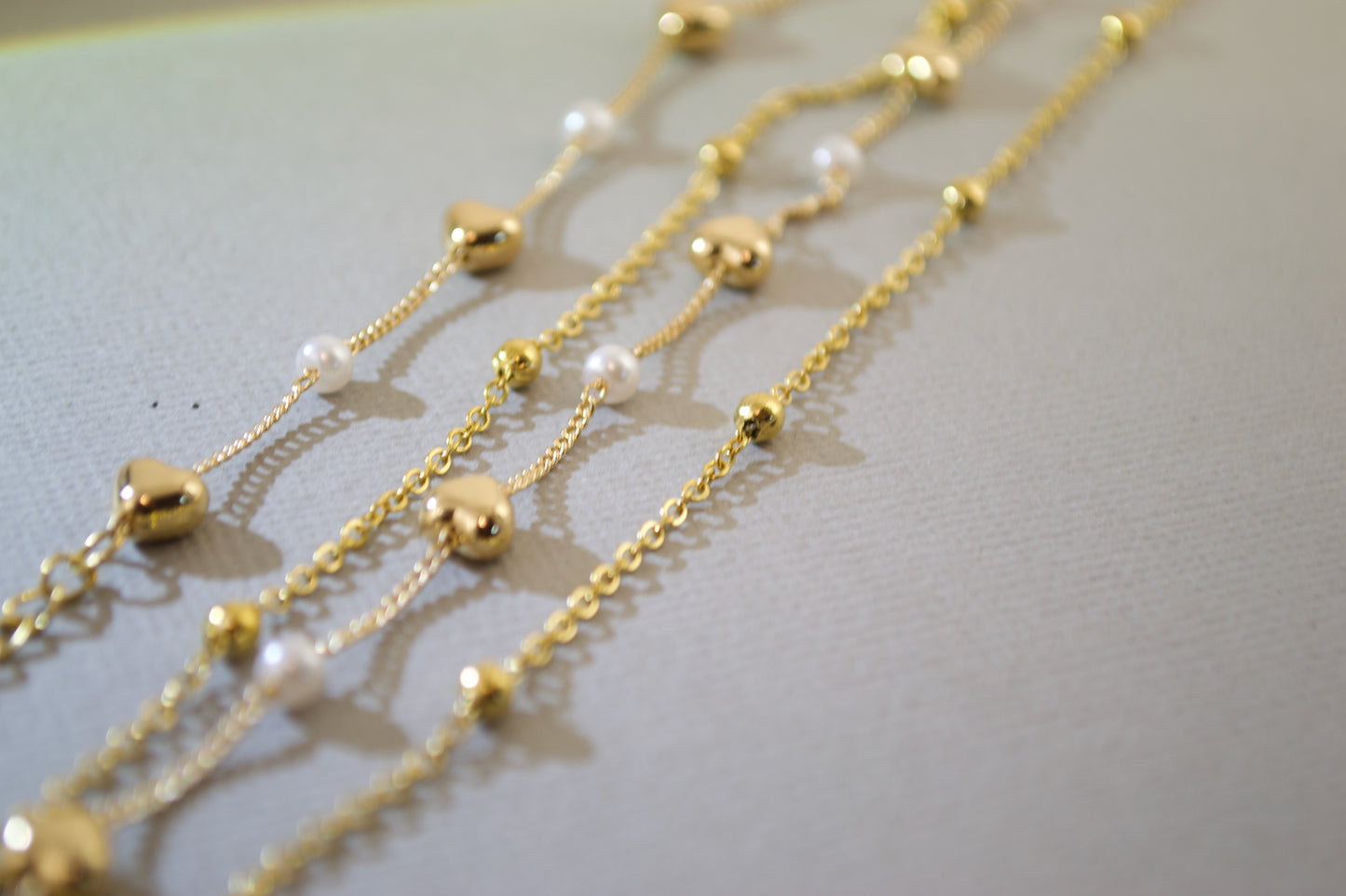 Gold Plated Necklace Set. Adjustable Length