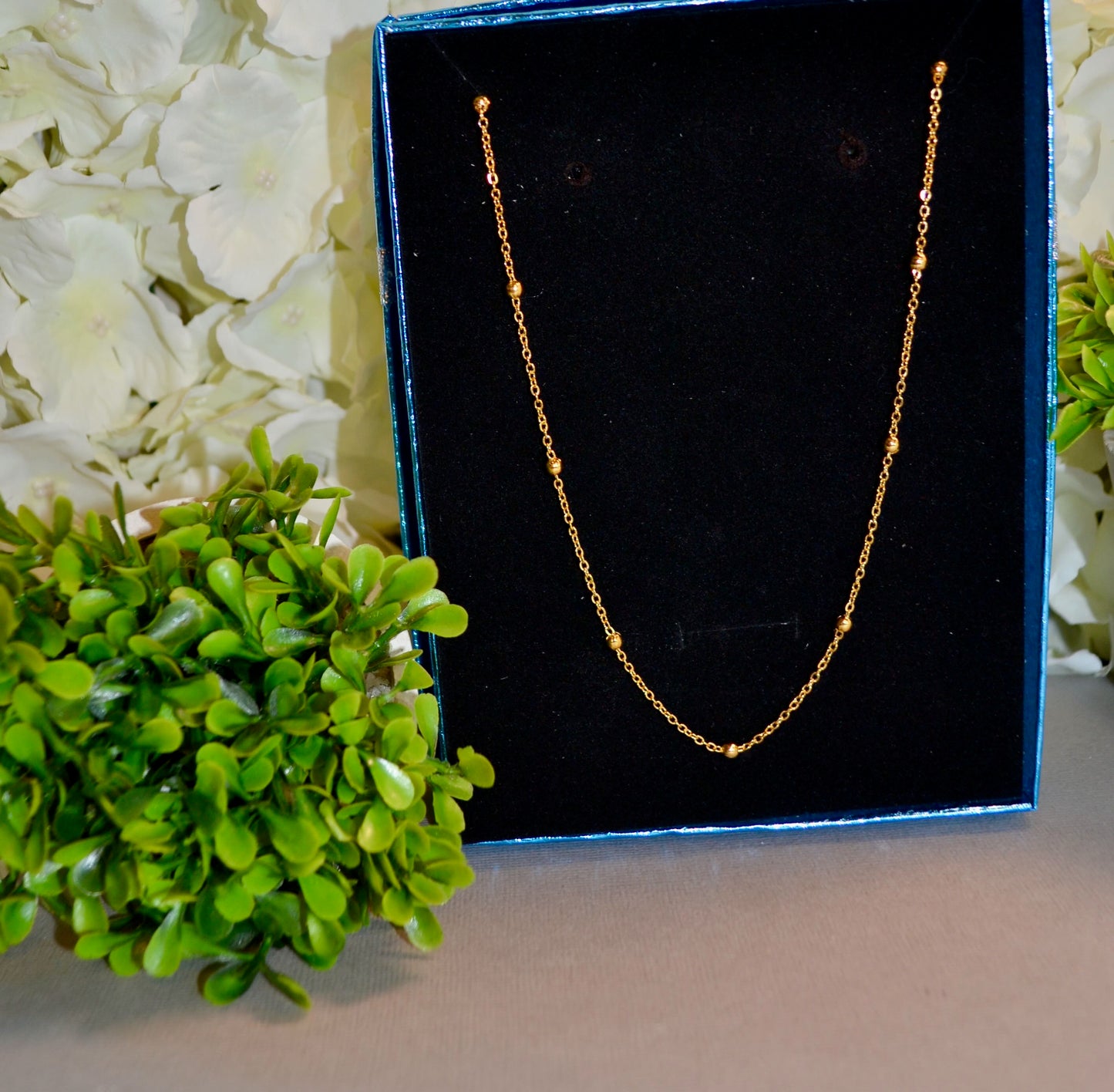 Gold Plated Necklace Set. Adjustable Length