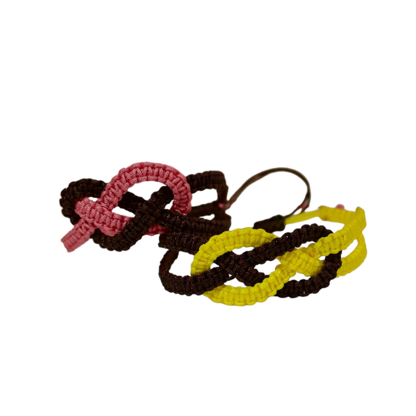 Macrame Infinity Sign Bracelets. Set of 2, Adjustable Jewelry. Friendship Meaningful Custom Gifts. Everyday gifts