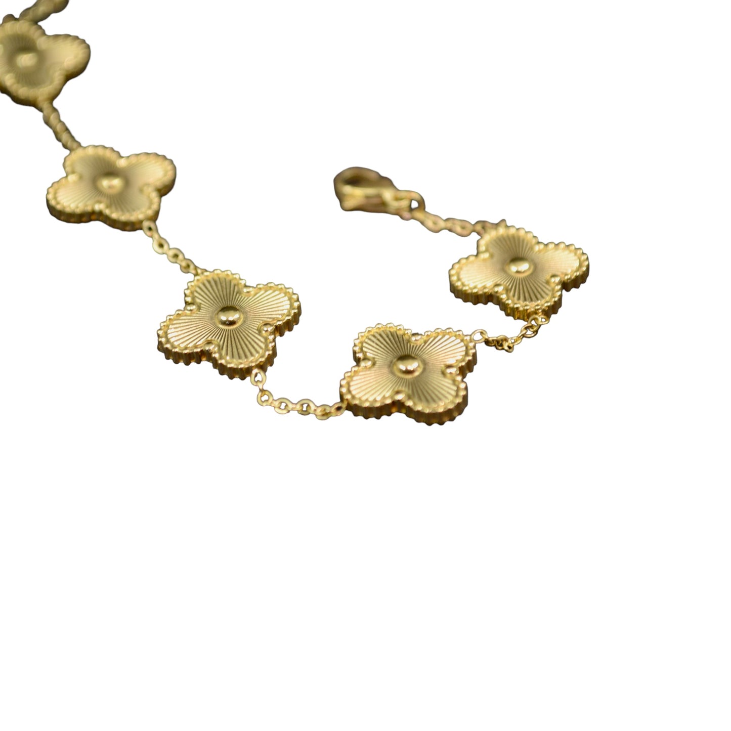 Flower Bracelet. Stainless Steel, no fade - Available in Red Green White Black Silver and Gold