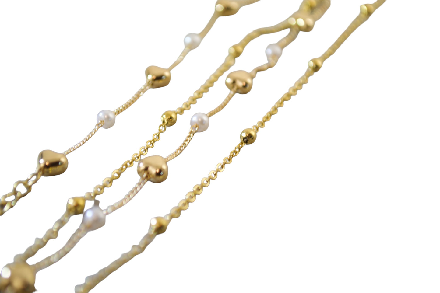 Gold Plated Necklace Set. Adjustable Length