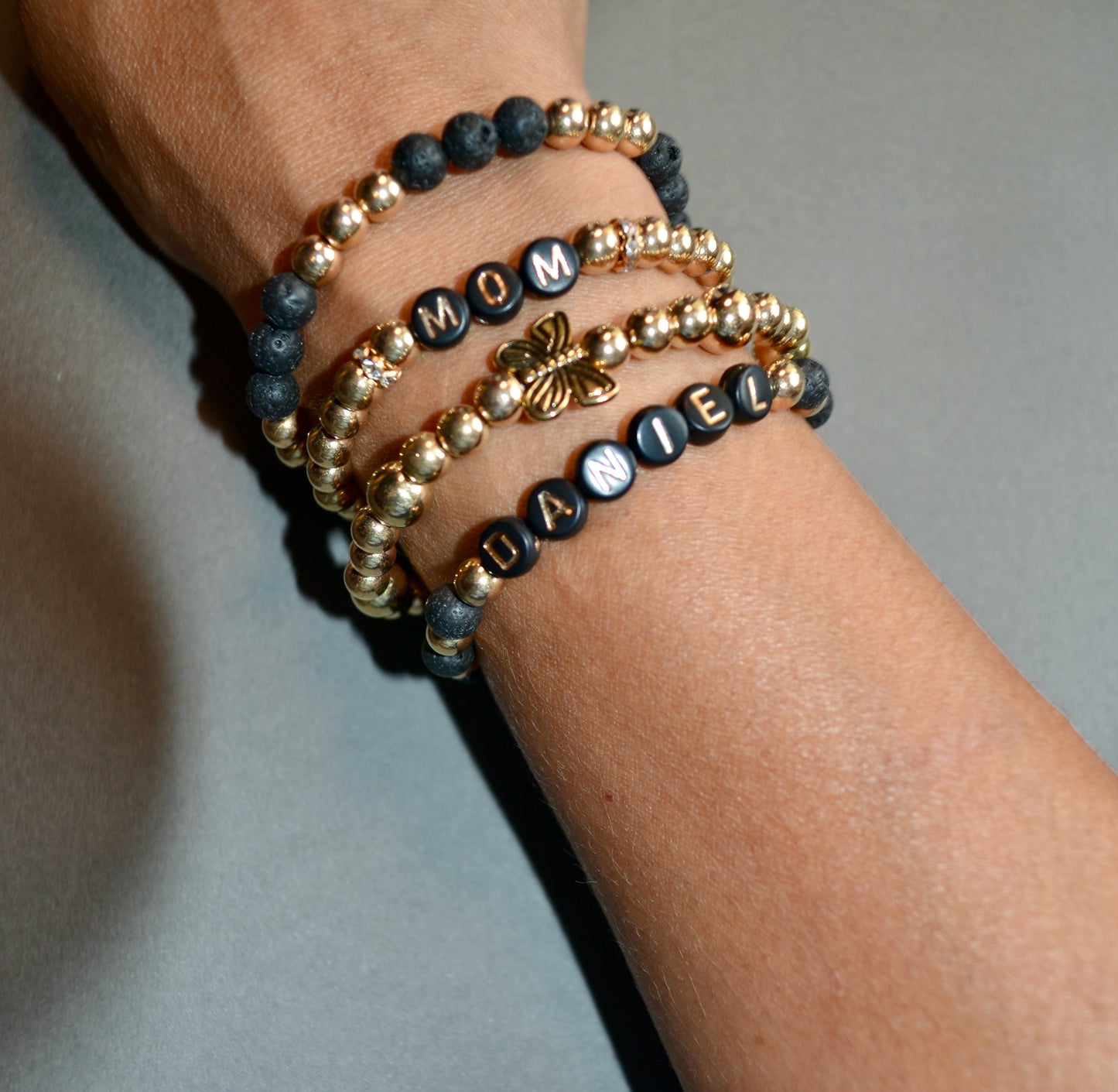 Personalized Bracelets, Custom Word, Personalized Gift