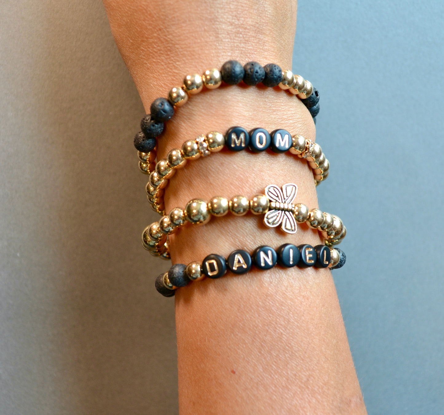 Personalized Bracelets, Custom Word, Personalized Gift