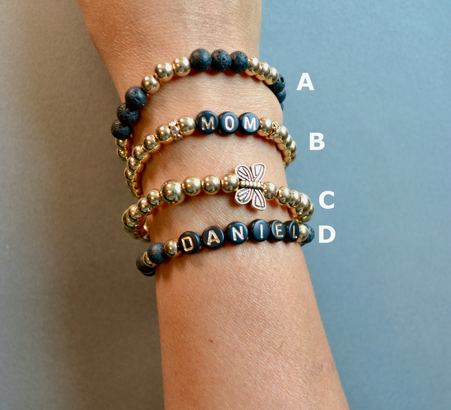 Personalized Bracelets, Custom Word, Personalized Gift