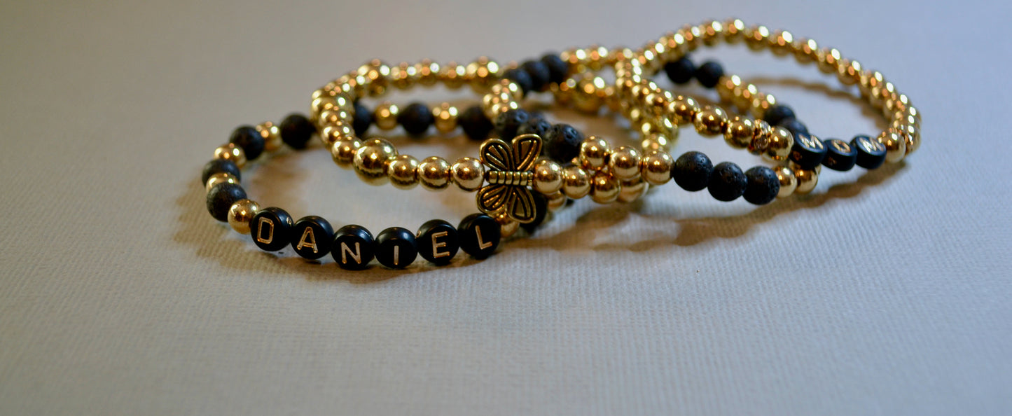 Personalized Bracelets, Custom Word, Personalized Gift