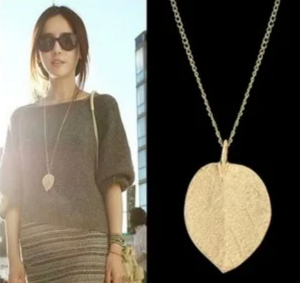 Leaf Necklace, Statement Piece, Boho Style Perfect gift for Her