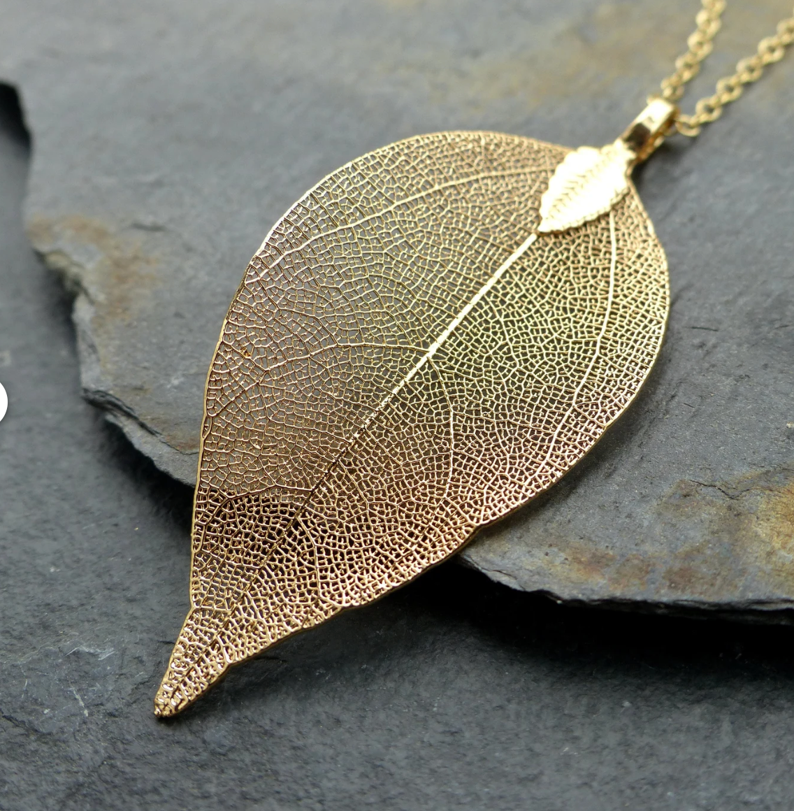 Leaf Necklace, Statement Piece, Boho Style Perfect gift for Her