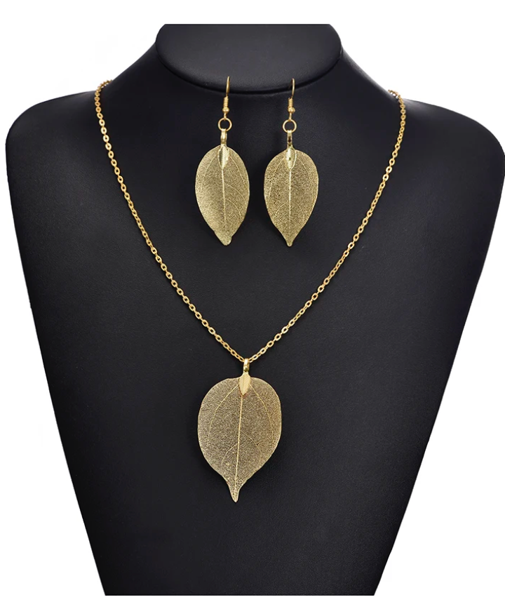 Leaf Necklace, Statement Piece, Boho Style Perfect gift for Her