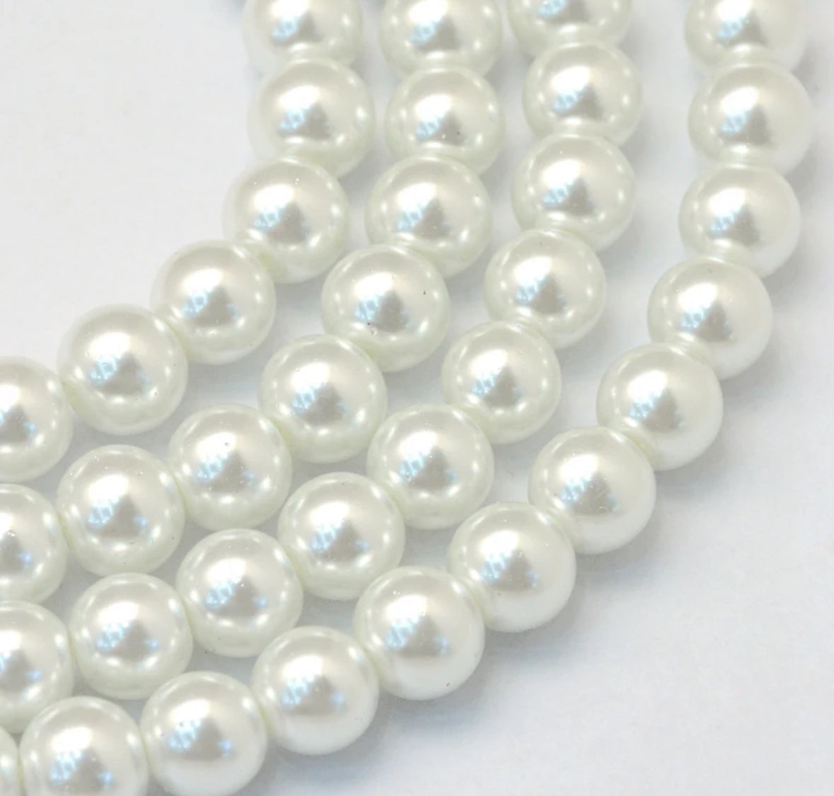 Pearl Rosaries with clasp. Small Size, Great for Baptisms, Communion, Wedding Favours. Pearl decades. Sets of 10, ships with gift box and organza bag.