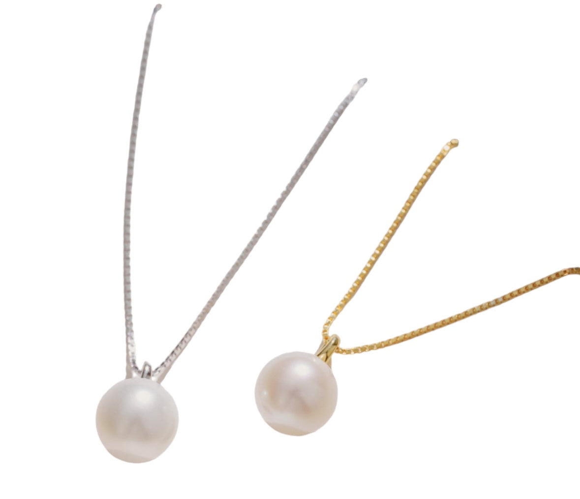 Pearl Neckalce, 14K Gold Plated, Sterling Silver 925 Necklace, Bridesmade Jewelry, Gift For Her, Mom. Elegant, Feminine Style