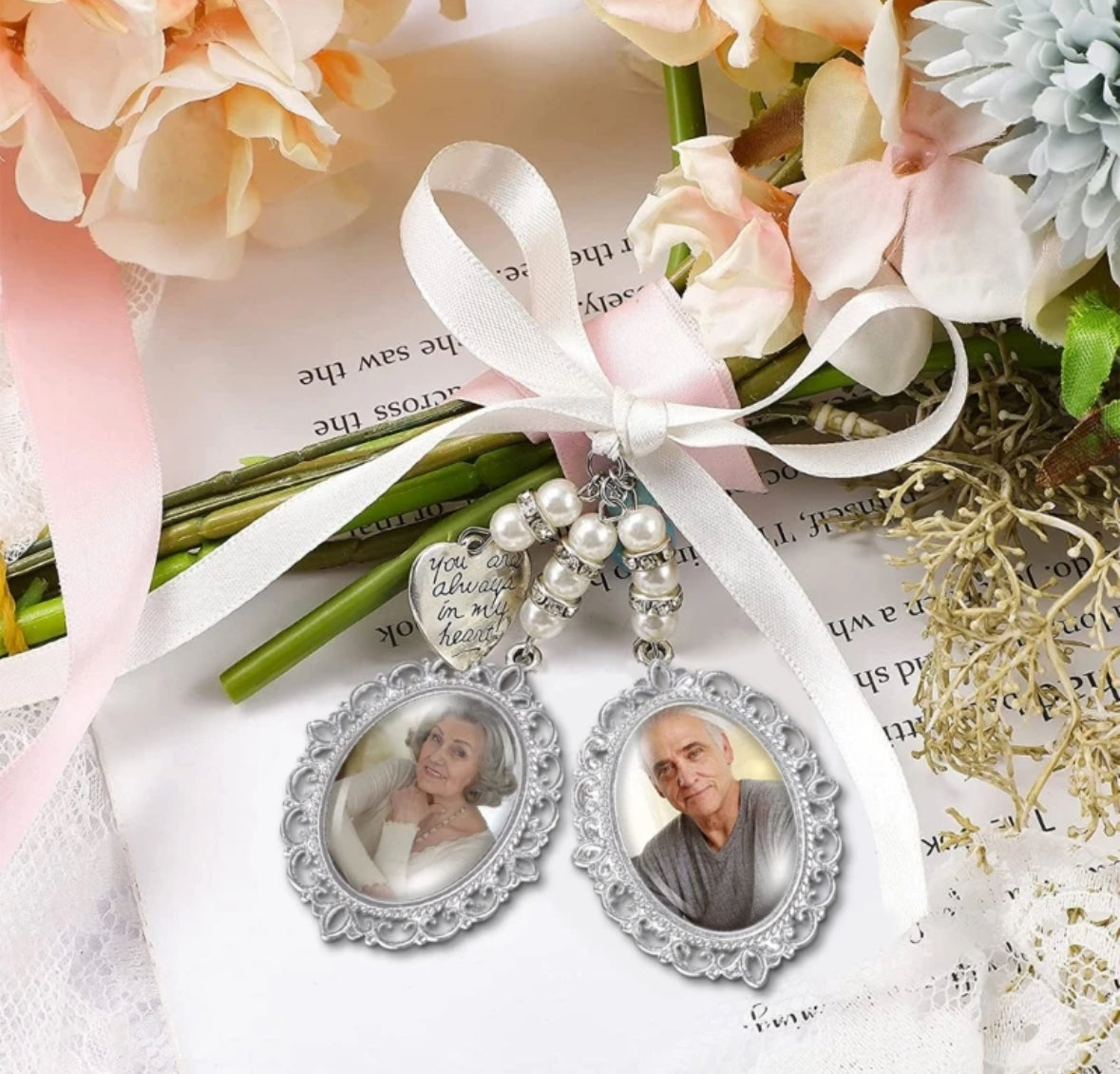 Mini- Photo Frame. Bridal bouquet Accessories. Custom Order.