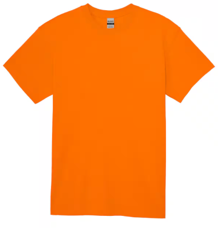 Custom Personalized T-Shirt with Name or Message - Perfect Gift for Birthdays, Anniversaries, Weddings, and Special Occasions orange