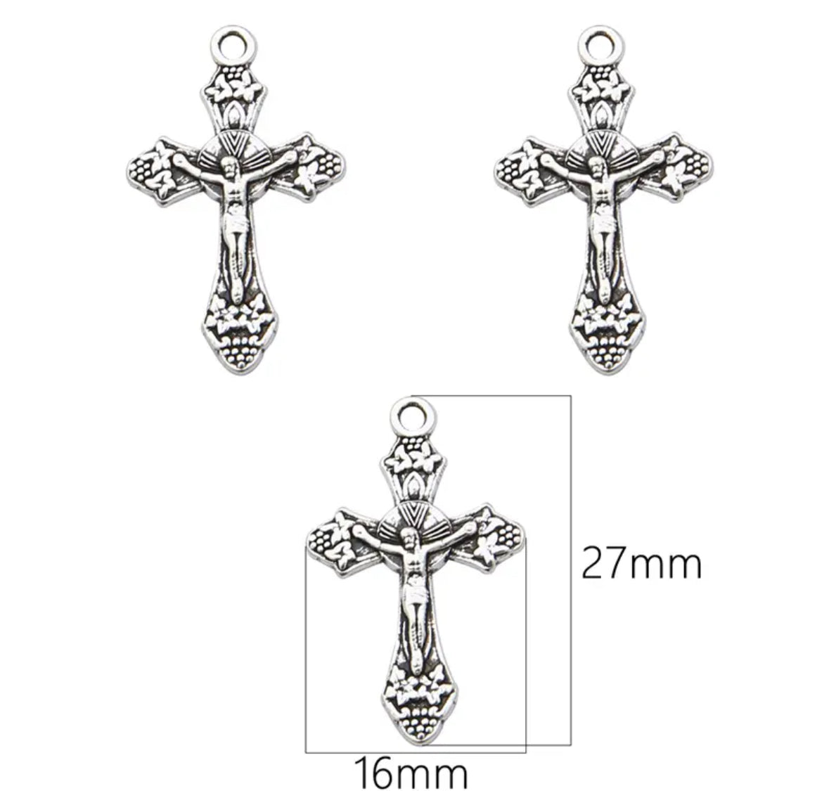 Pearl Rosaries with clasp. Small Size, Great for Baptisms, Communion, Wedding Favours. Pearl decades. Sets of 10, ships with gift box and organza bag.