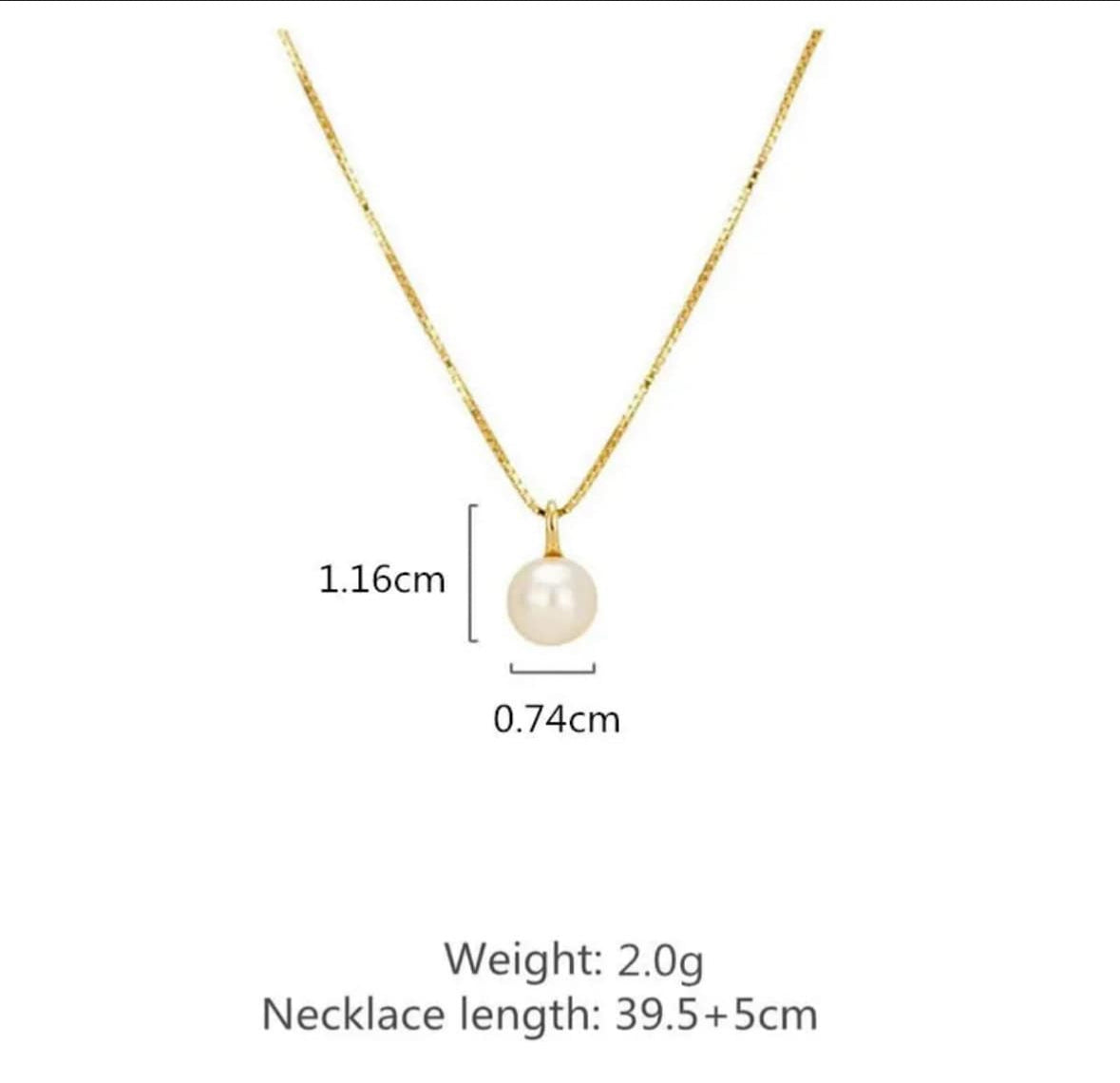 Pearl Neckalce, 14K Gold Plated, Sterling Silver 925 Necklace, Bridesmade Jewelry, Gift For Her, Mom. Elegant, Feminine Style