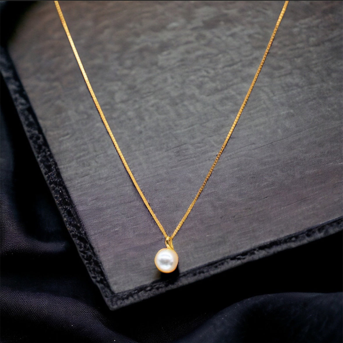 Pearl Neckalce, 14K Gold Plated, Sterling Silver 925 Necklace, Bridesmade Jewelry, Gift For Her, Mom. Elegant, Feminine Style