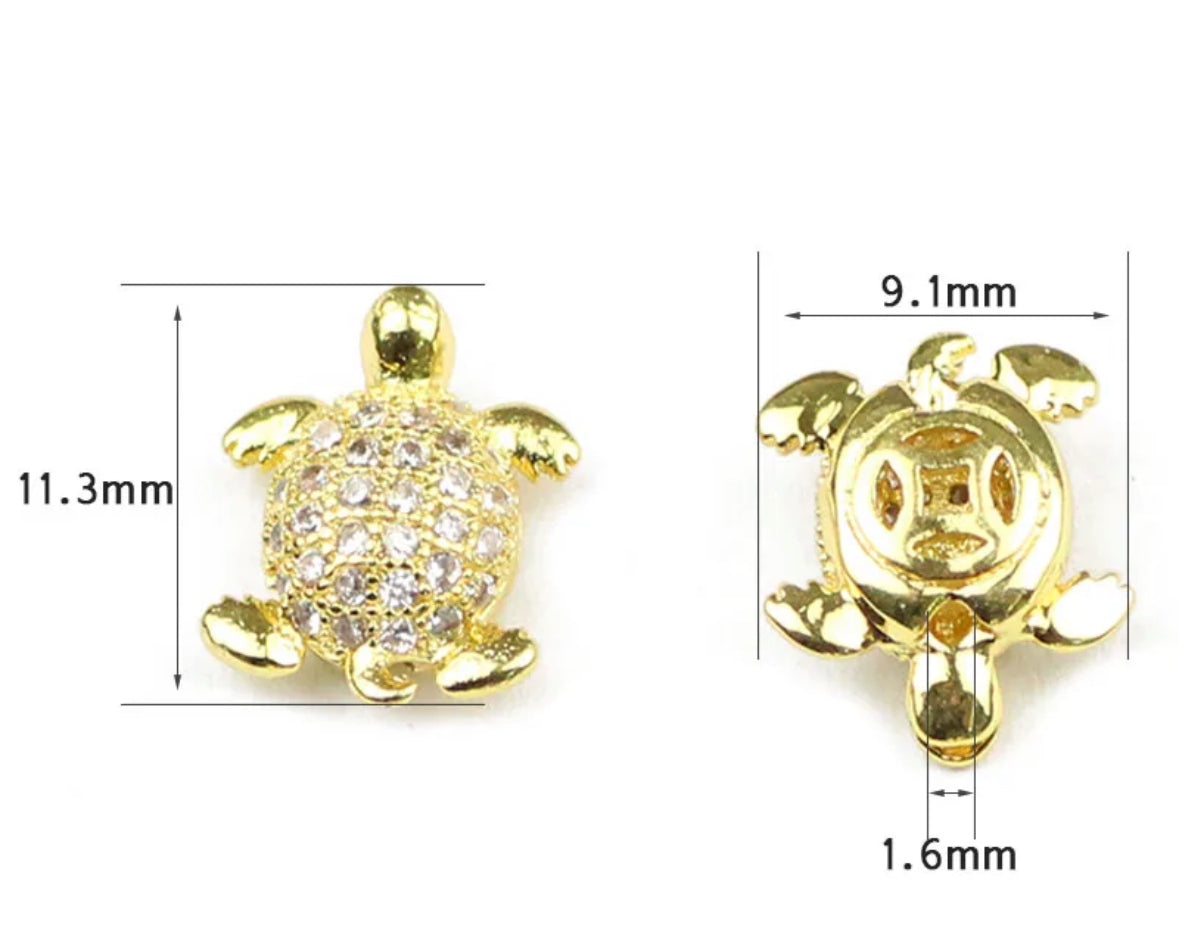 Sea Turtle Necklace with Pave Cubic Zirconia | Handcrafted High-Quality Design, Great for Layering, Gift Idea
