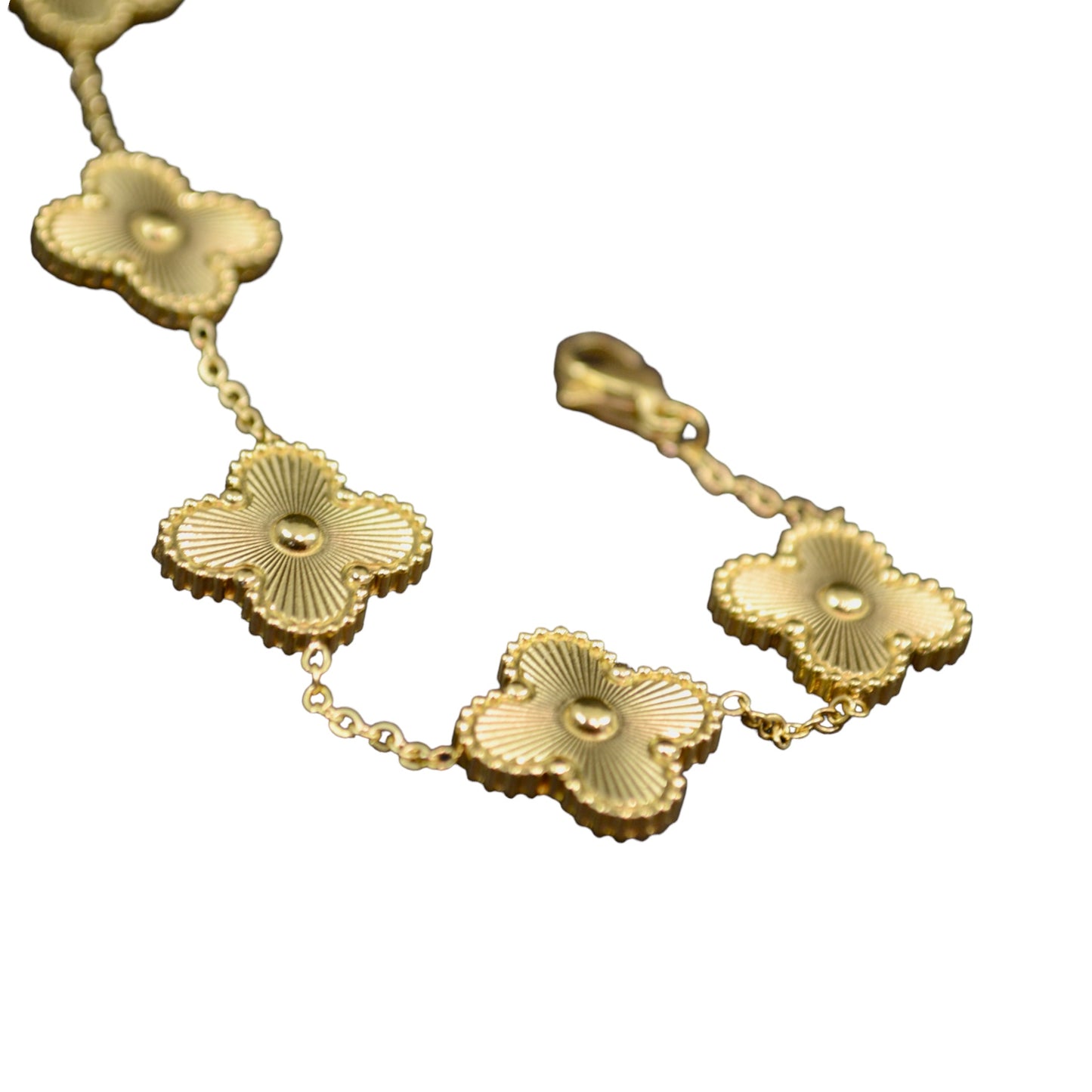 Flower Bracelet. Stainless Steel, no fade - Available in Red Green White Black Silver and Gold
