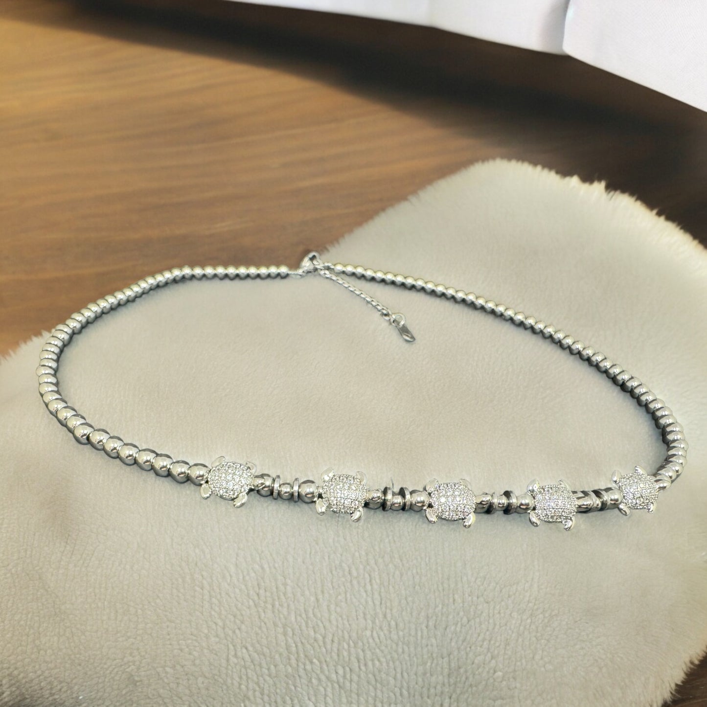 Sea Turtle Necklace with Pave Cubic Zirconia | Handcrafted High-Quality Design, Great for Layering, Gift Idea
