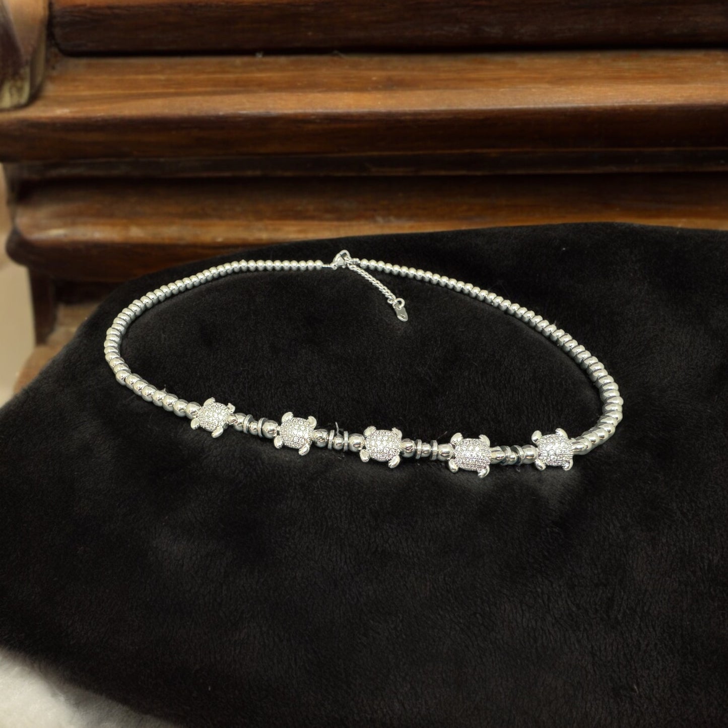 Sea Turtle Necklace with Pave Cubic Zirconia | Handcrafted High-Quality Design, Great for Layering, Gift Idea