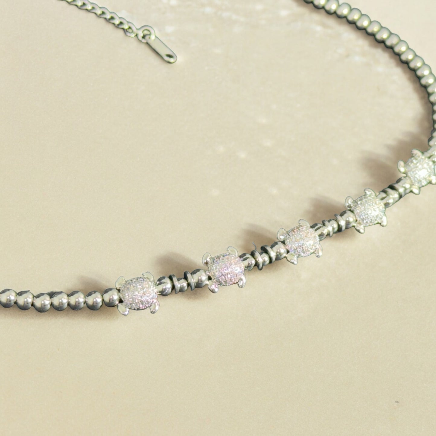 Sea Turtle Necklace with Pave Cubic Zirconia | Handcrafted High-Quality Design, Great for Layering, Gift Idea