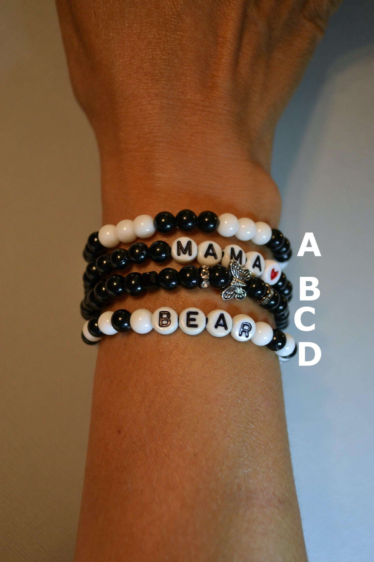 Personalized Bracelets, Custom Word, Personalized Gift