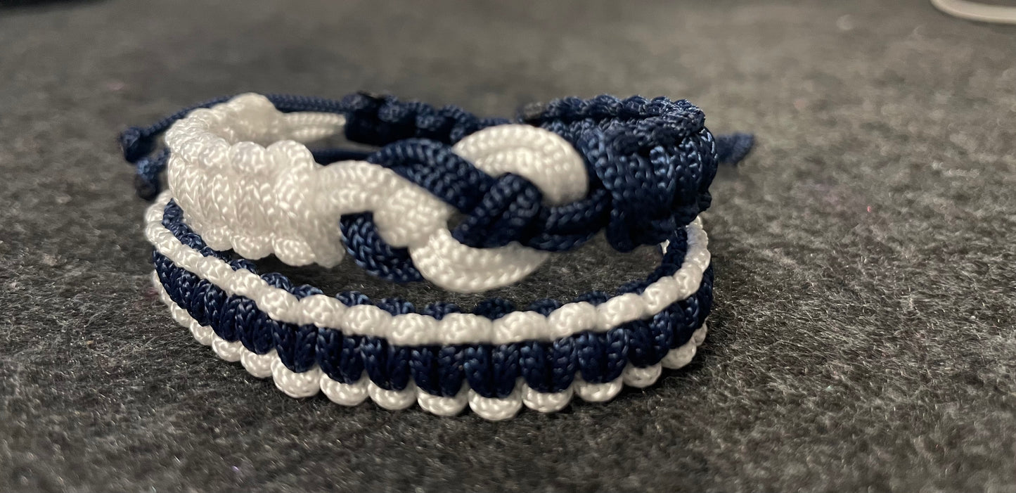 Macrame infinity sign friendship couple bracelets,  adjustable
